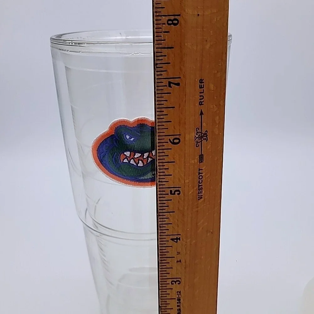 Florida Gators 24oz Tervis Tumbler‎ Clear + 2 Lids BPA Free